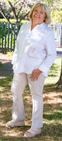 "BRAX Malou S Pant in Camel Brick stretch tapered pull on pant in European sizing"
