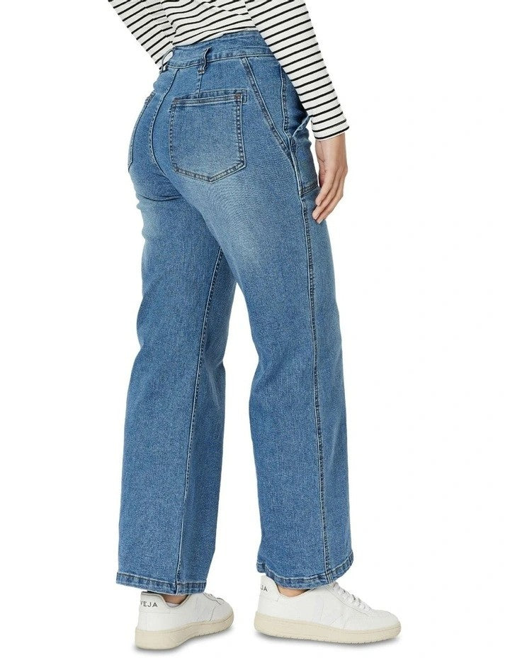 Hudson High Rise Wide Leg Jean