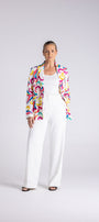 Carnival Print Blazer by Two-Ts - front view