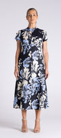 Peony Print Dress by Two-Ts - front view