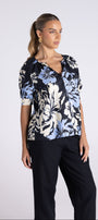 Peony Print Top by Two-Ts in Peony Print - front view