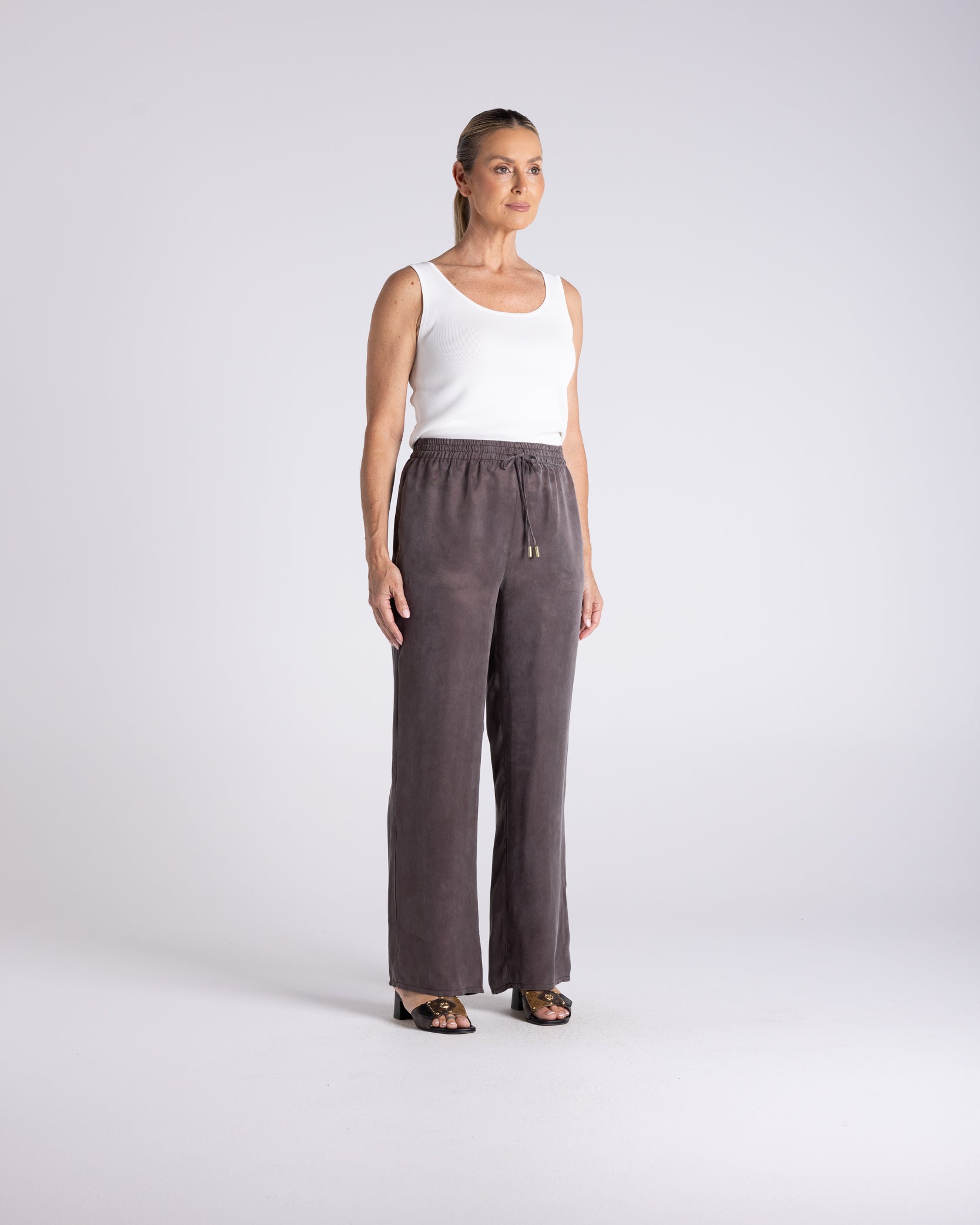 Willow Pant by Two-Ts in Chestnut  front view