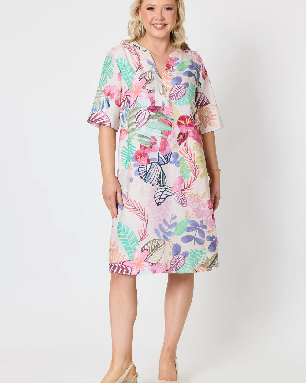 Desert Rose Print Dress -gs
