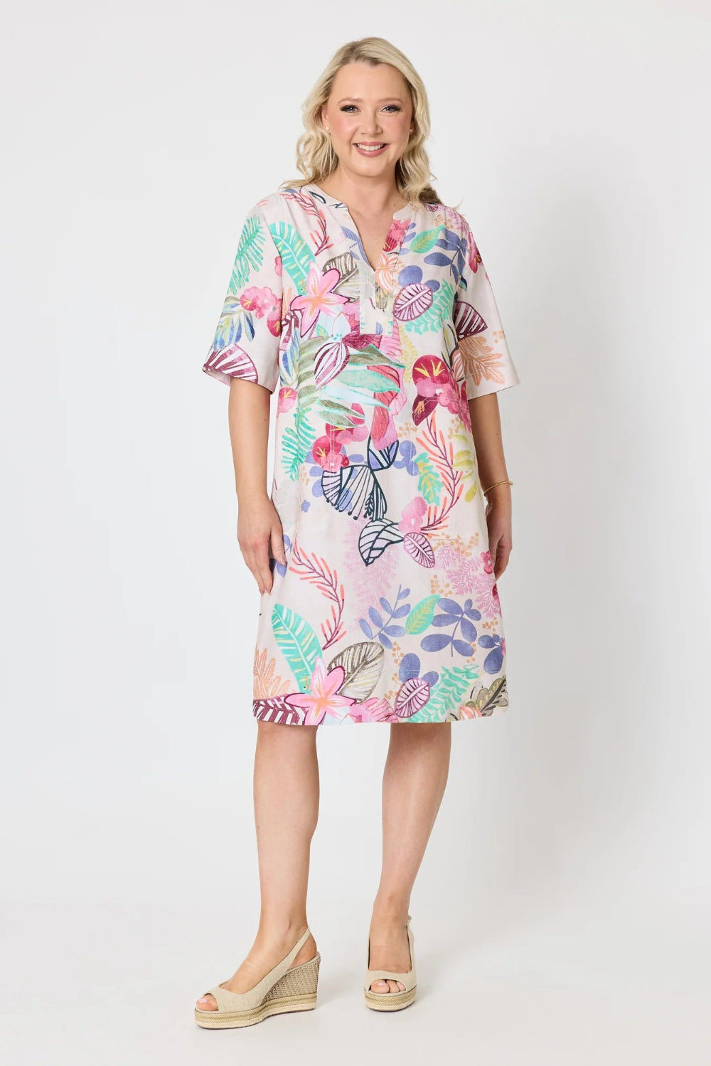 Desert Rose Print Dress -gs