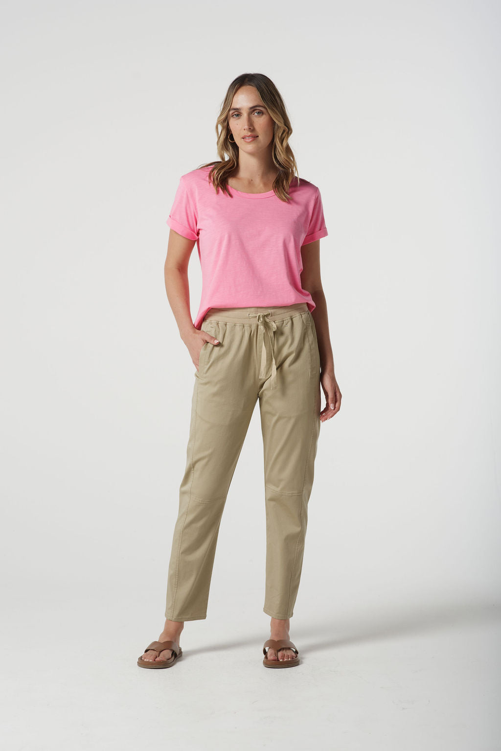 Stretch Woven Jogger Cropped