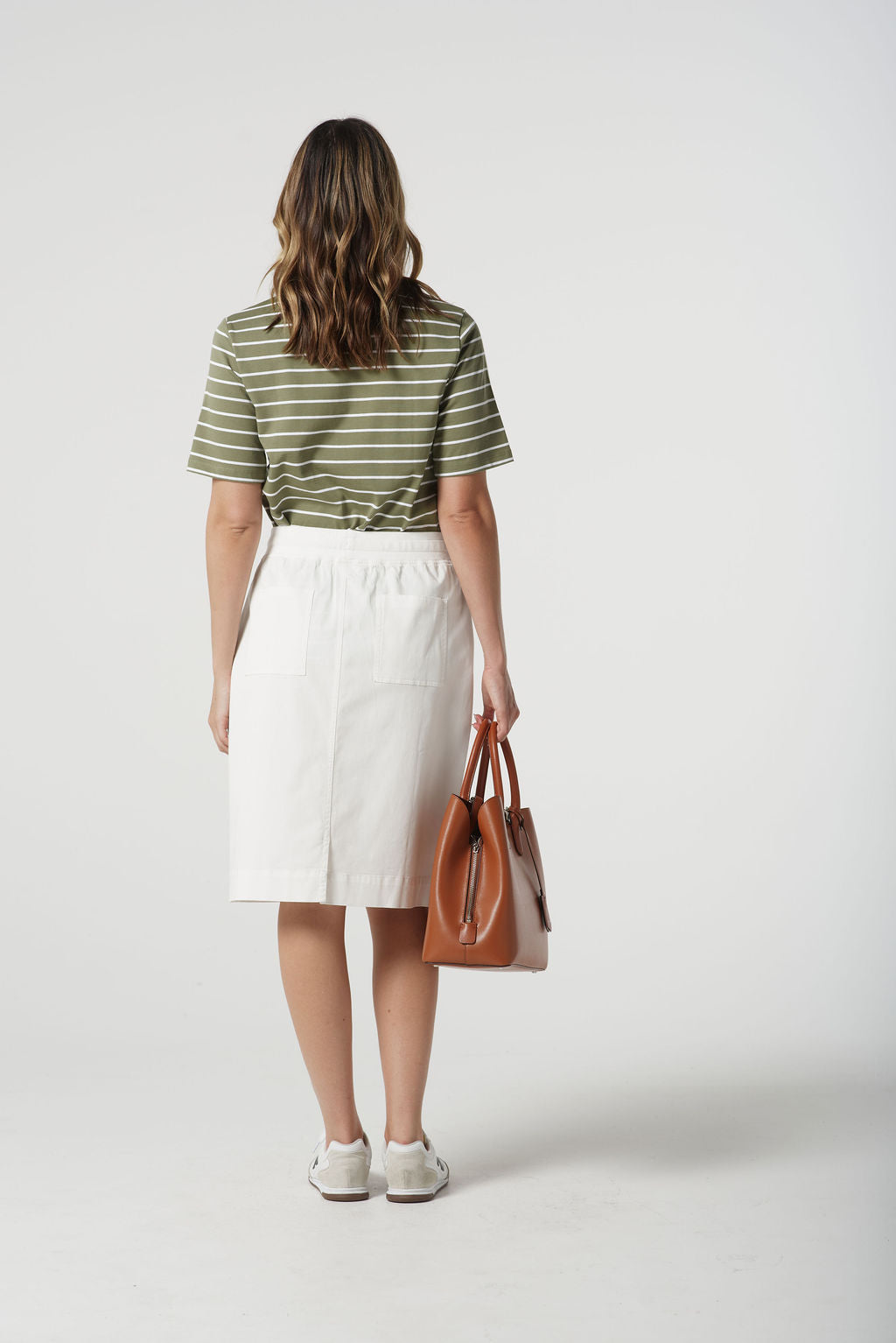 Rib Knit Waistband Skirt