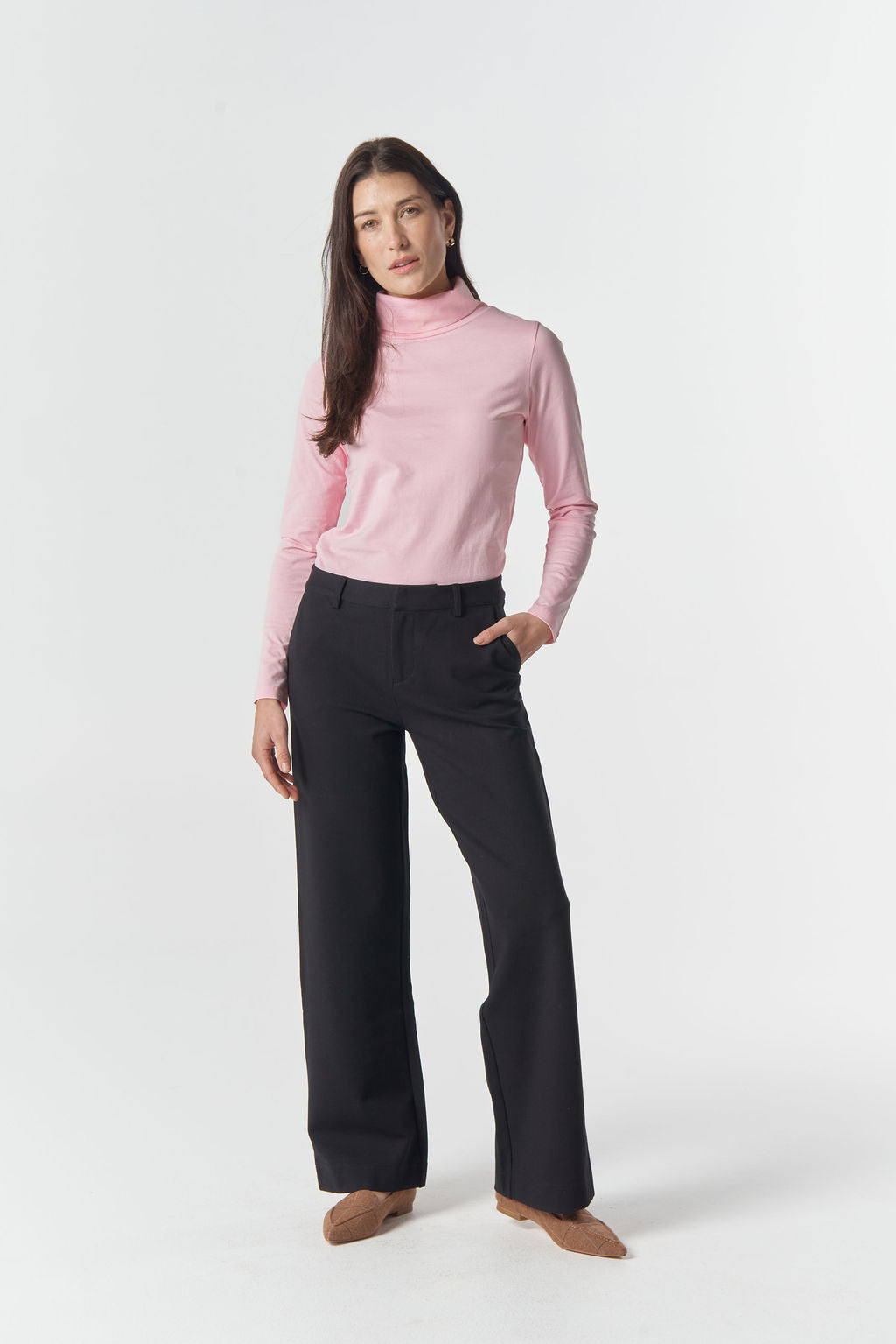 pink solid skivvy by Goondiwindi cotton