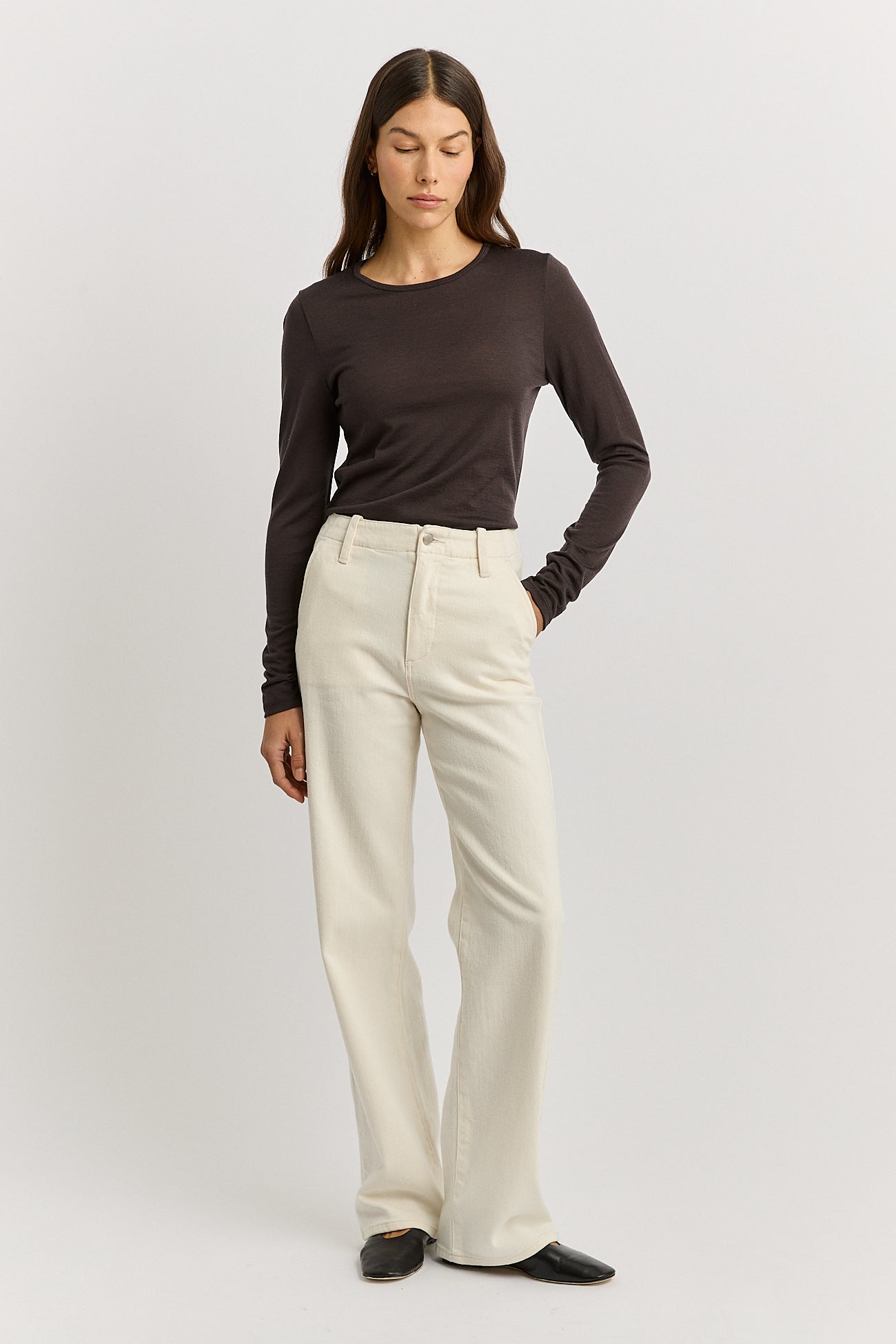 Date crew merino Tee front image