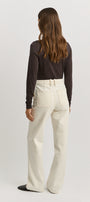 mocha crew merino Tee back image