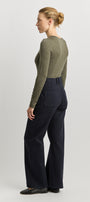Kale crew merino Tee back image