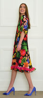 Hot Off the Dress by Curate by Trelise Cooper in Flowers print - side view