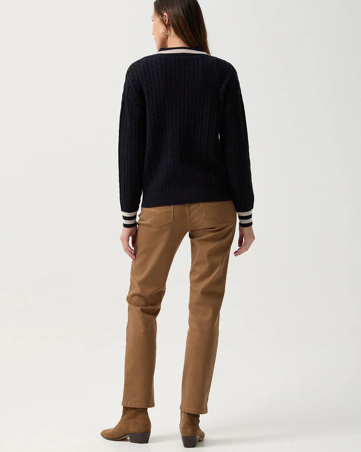 Cable Knit Polo