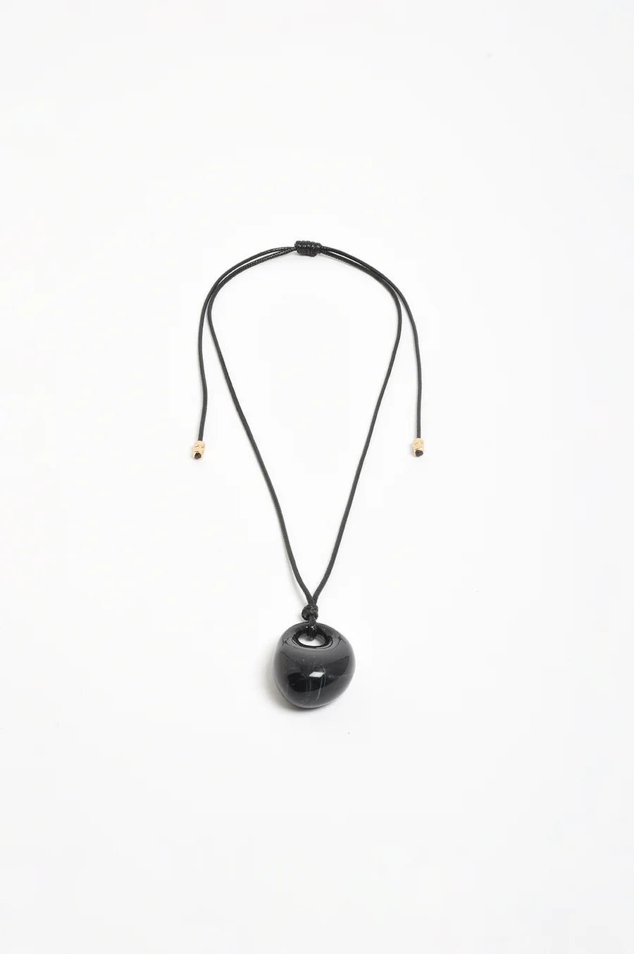 Resin Pendant Adj Leather Necklace