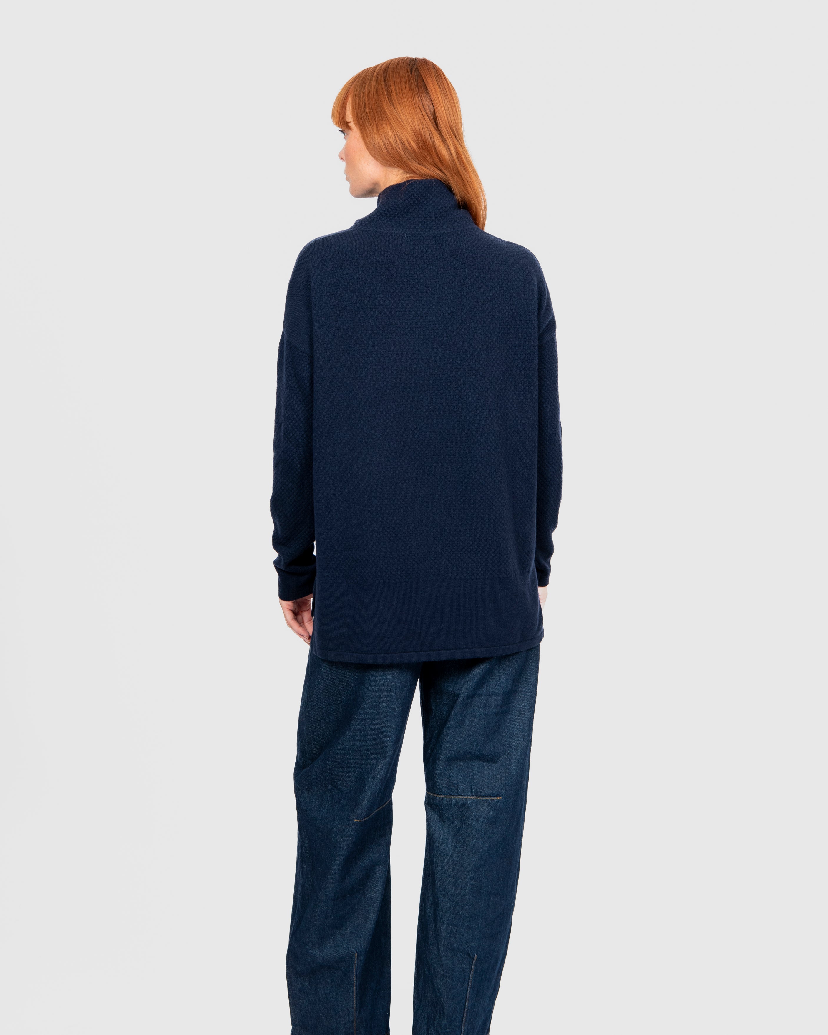 Ball Stitch High Crew Pullover