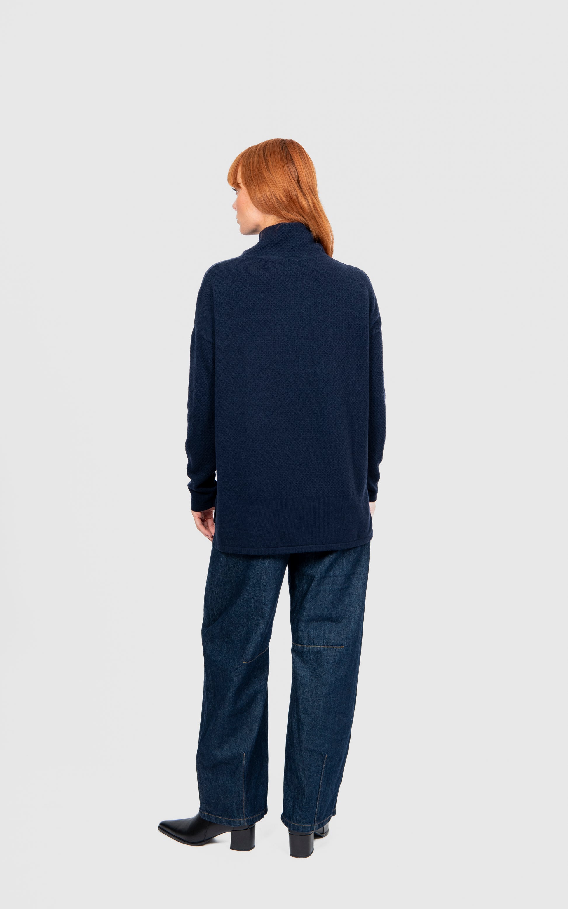Ball Stitch High Crew Pullover