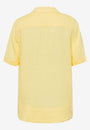 Back View Short sleeve Linen Shirt Banana yellow.