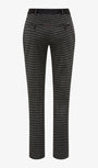 Houndstooth patterned pants bsck view.