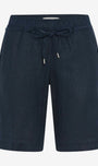 Navy burmuda short Linen