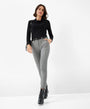 "BRAX Candra Skivvy in Black — 96% Modal soft turtleneck tee"