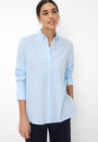 "BRAX Viki Long Sleeve Shirt in Light Blue 97% Cotton classic fit shirt"
