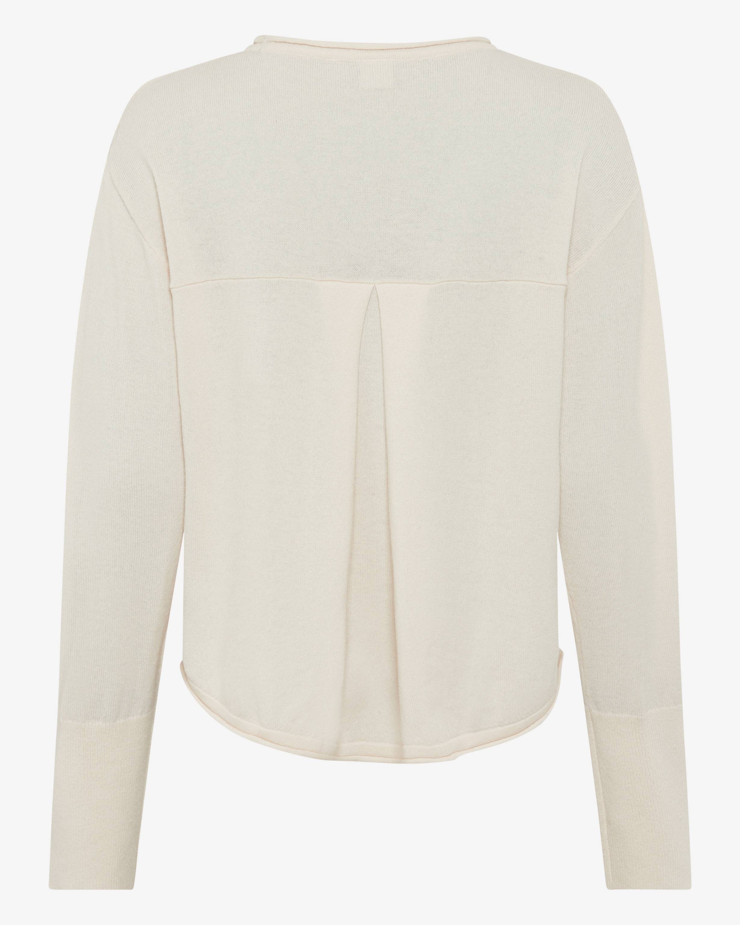 White long sleeve top back view