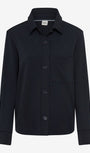 Black shirt with collar and button details 