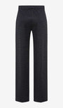 Black checkered pants bsck view