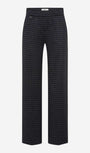 Black checkered pants front view