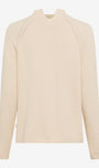 Beige sweater on a white background