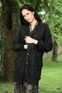 "Curate by Trelise Cooper A Wrapid Exit Cardigan in Black — longline oversized wrap knit jacket"