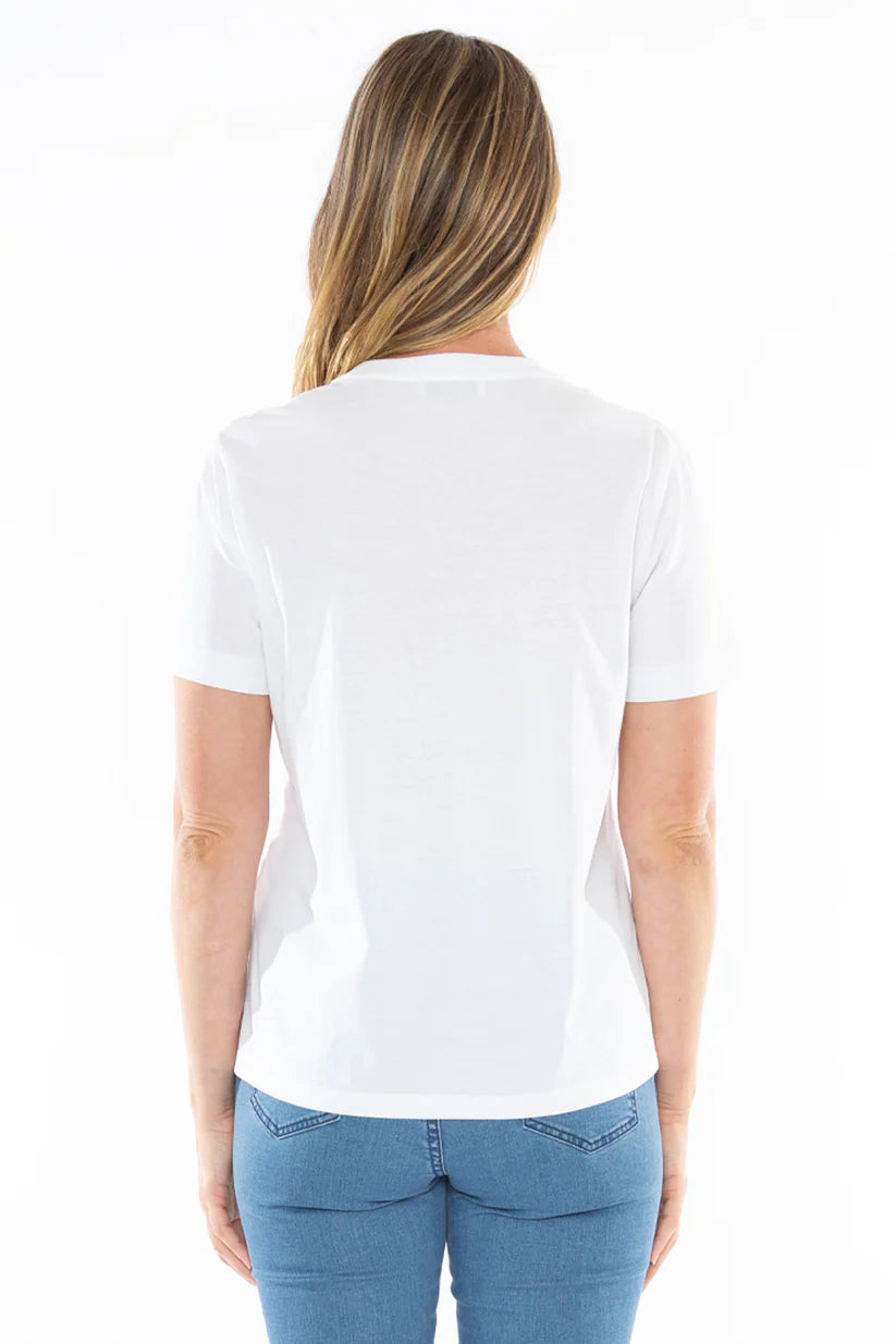 Embroidered Palm Tee