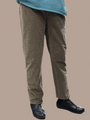"BRAX Mary Cosy Cord Pant in Chocolate — stretch corduroy straight leg pant"
