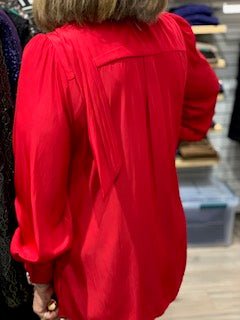 Hudson L/S Tie Blouse Lustre