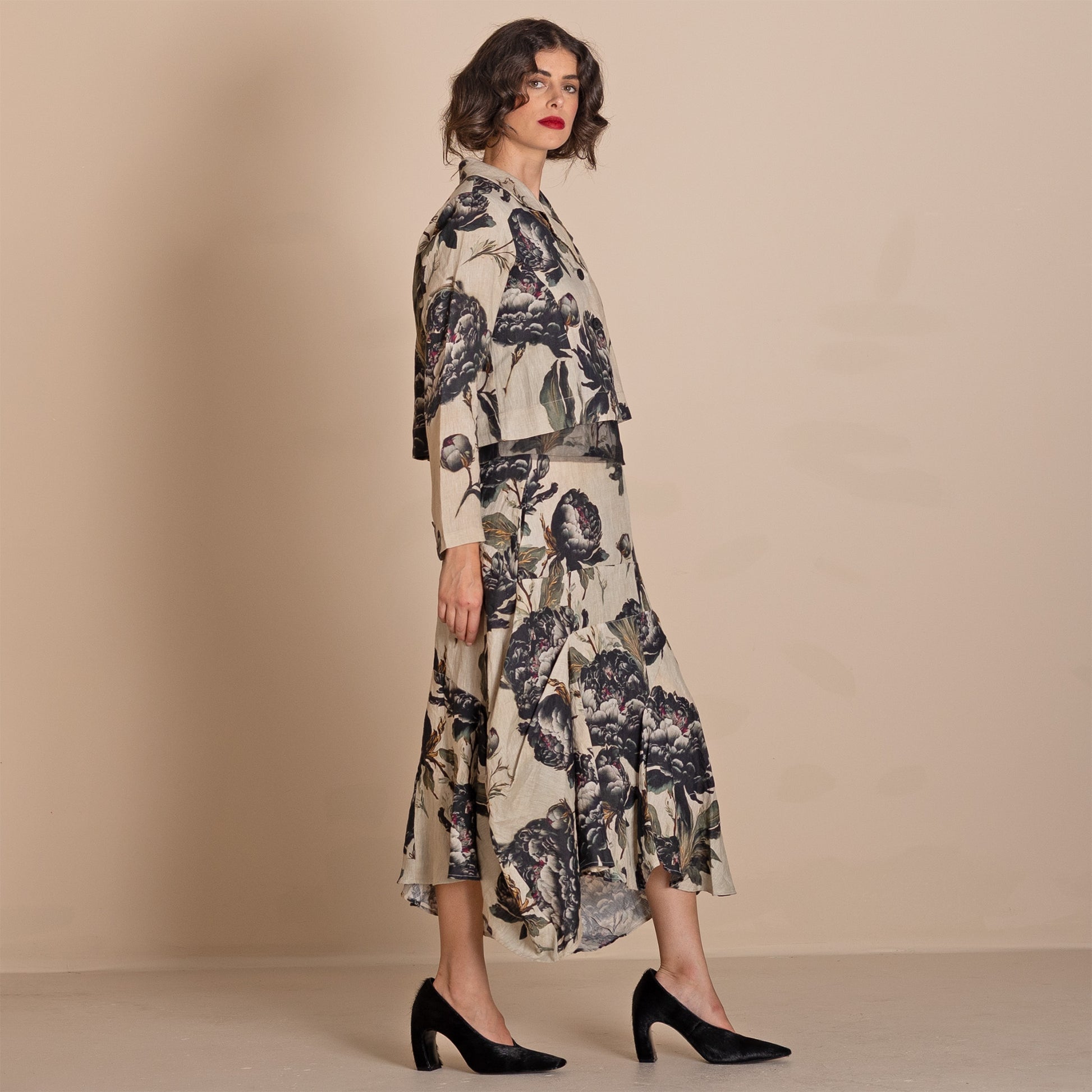 Black Roses Tailored Birdie Jacket