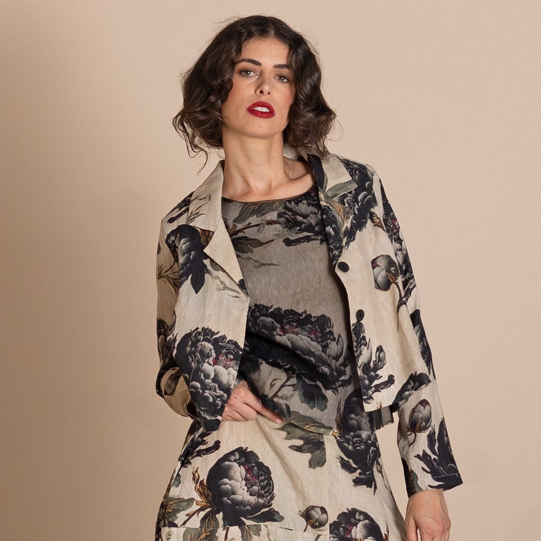 Black Roses Tailored Birdie Jacket