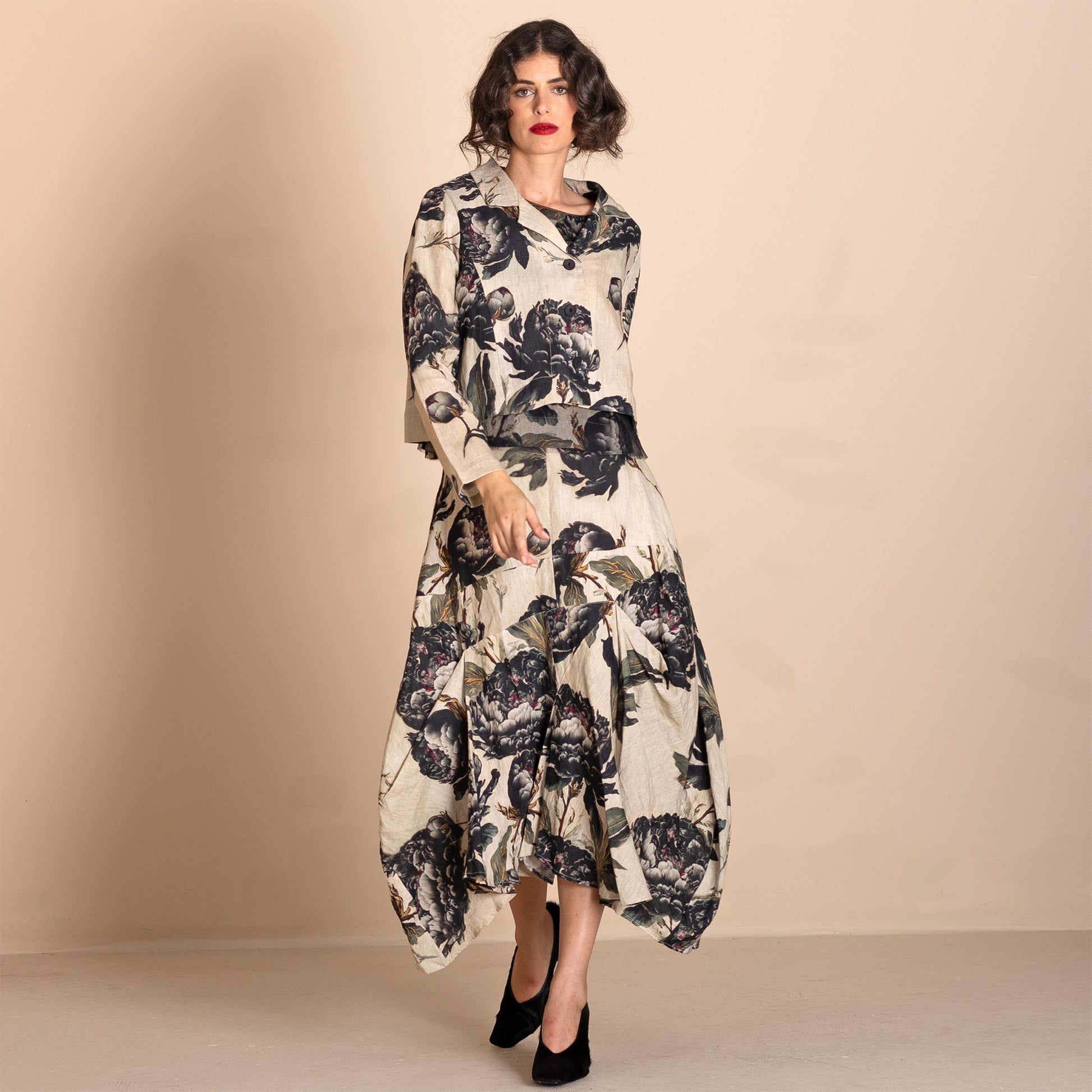 Black Roses Tailored Birdie Jacket