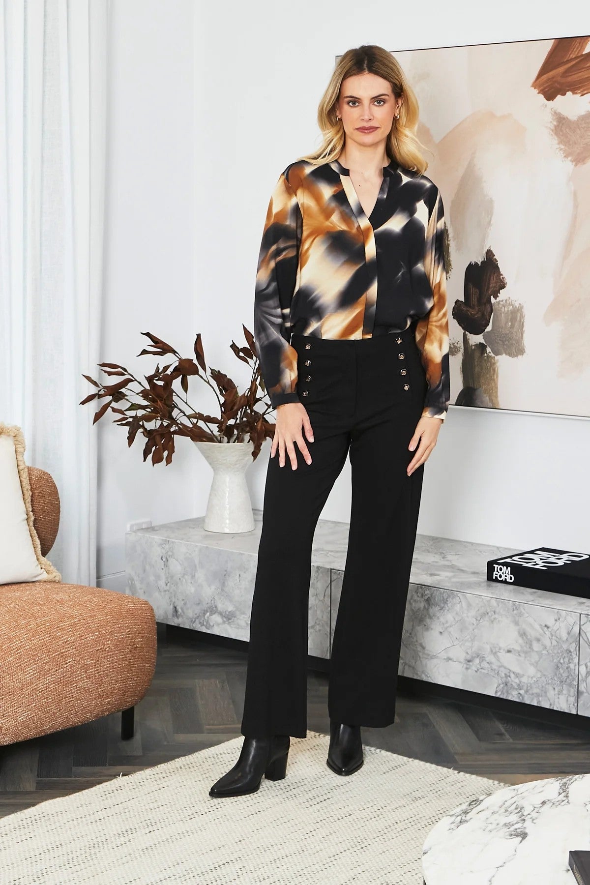 Aurora Pintuck Blouse