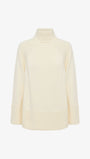 Cream-colored sweater on a white background