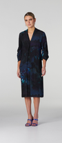 Tokyo Shift Dress by OBI in Tui Multi print - front view