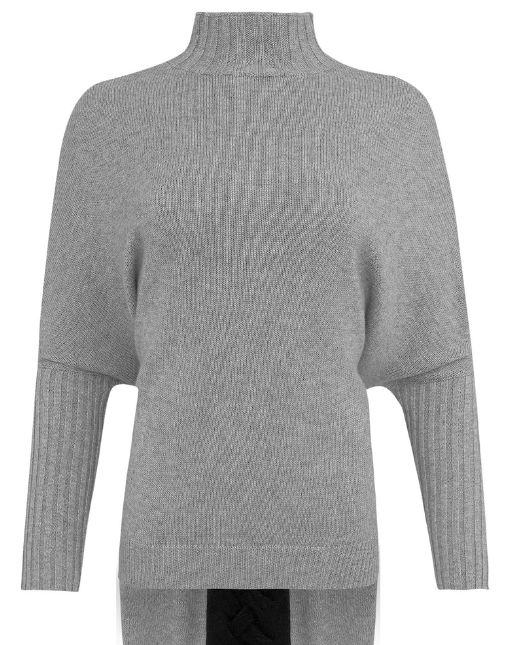 Rory Knit Shrug by RAW by RAW in Earl Grey - front view
