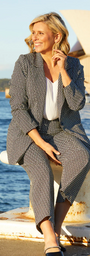 Equation Bengaline Blazer by Philosophy in Signature print - front view