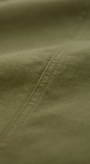 Close-up of olive green fabric texture