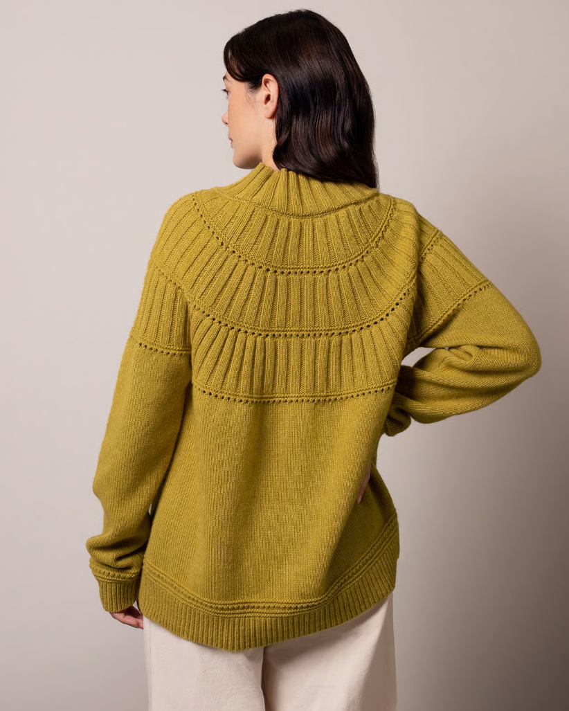 Textured Yoke Jumper