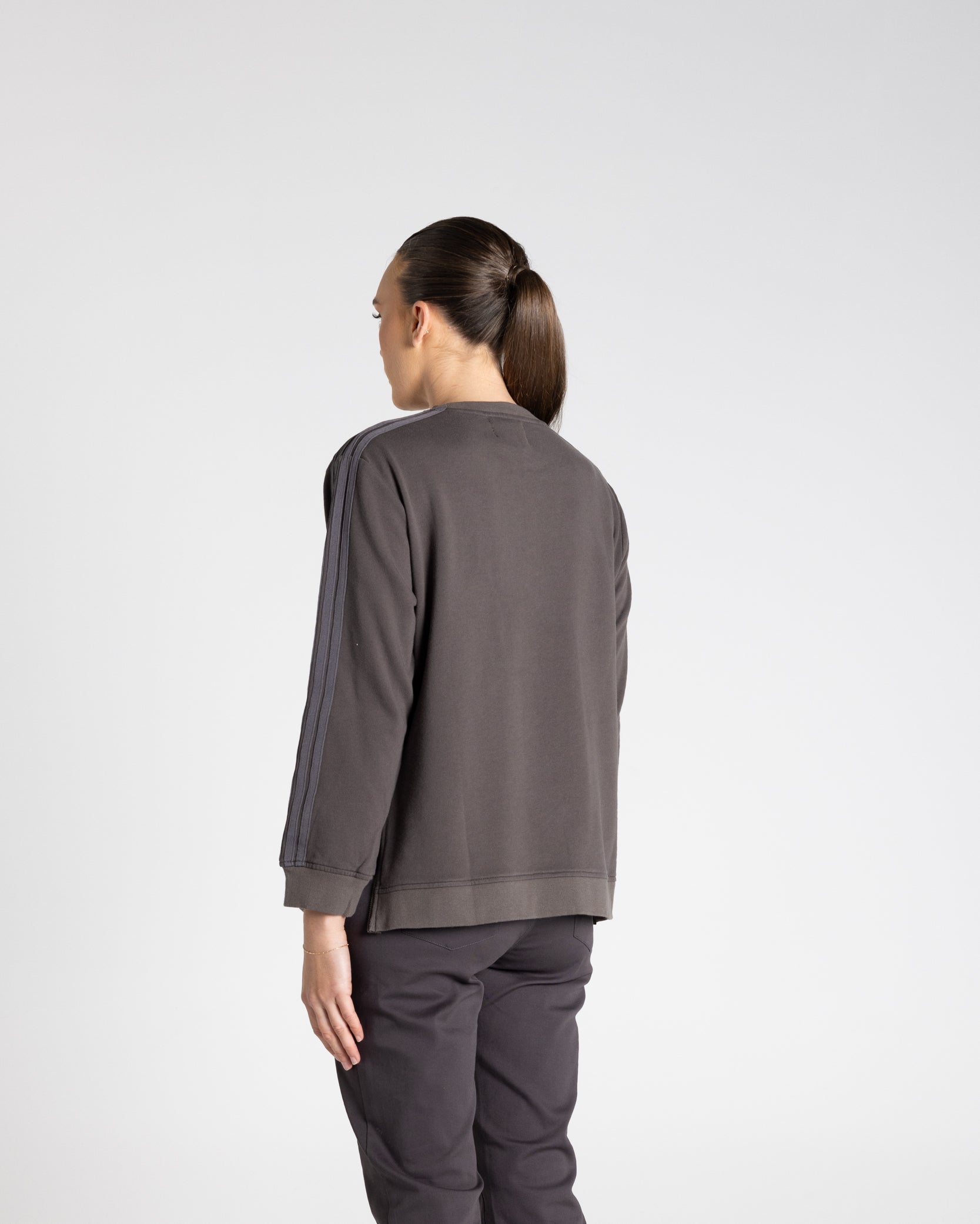 Dropped Shoulder Logo Sweater