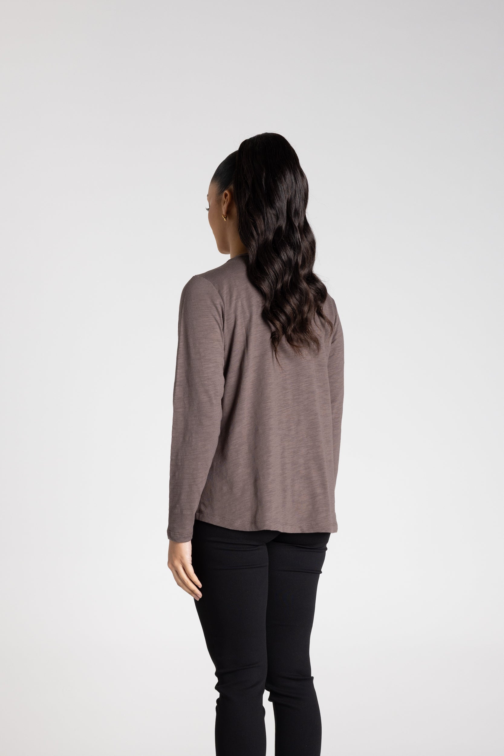 Long Sleeve Crew with DTMLogo Sequin