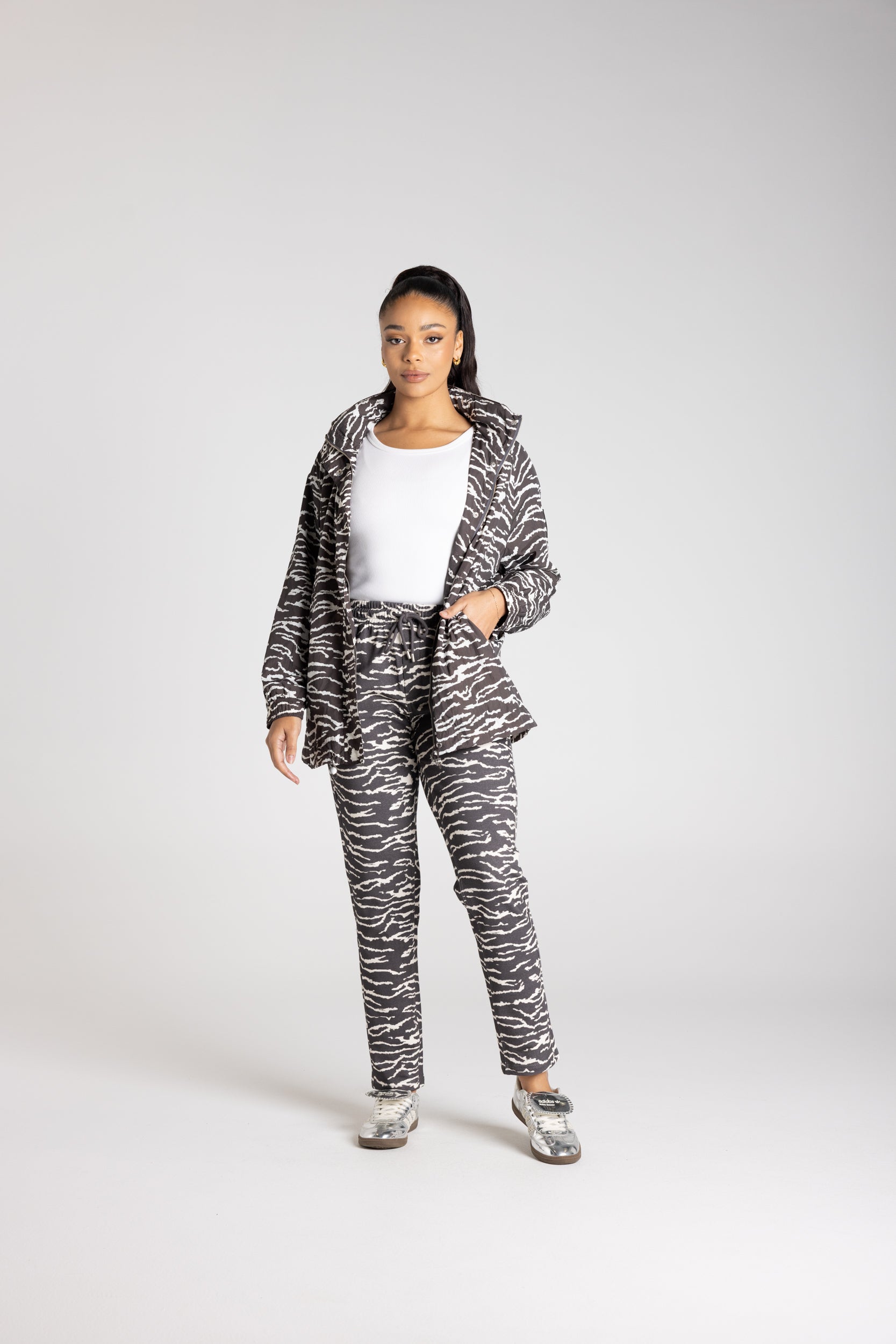 Zebra Print Spray Jacket