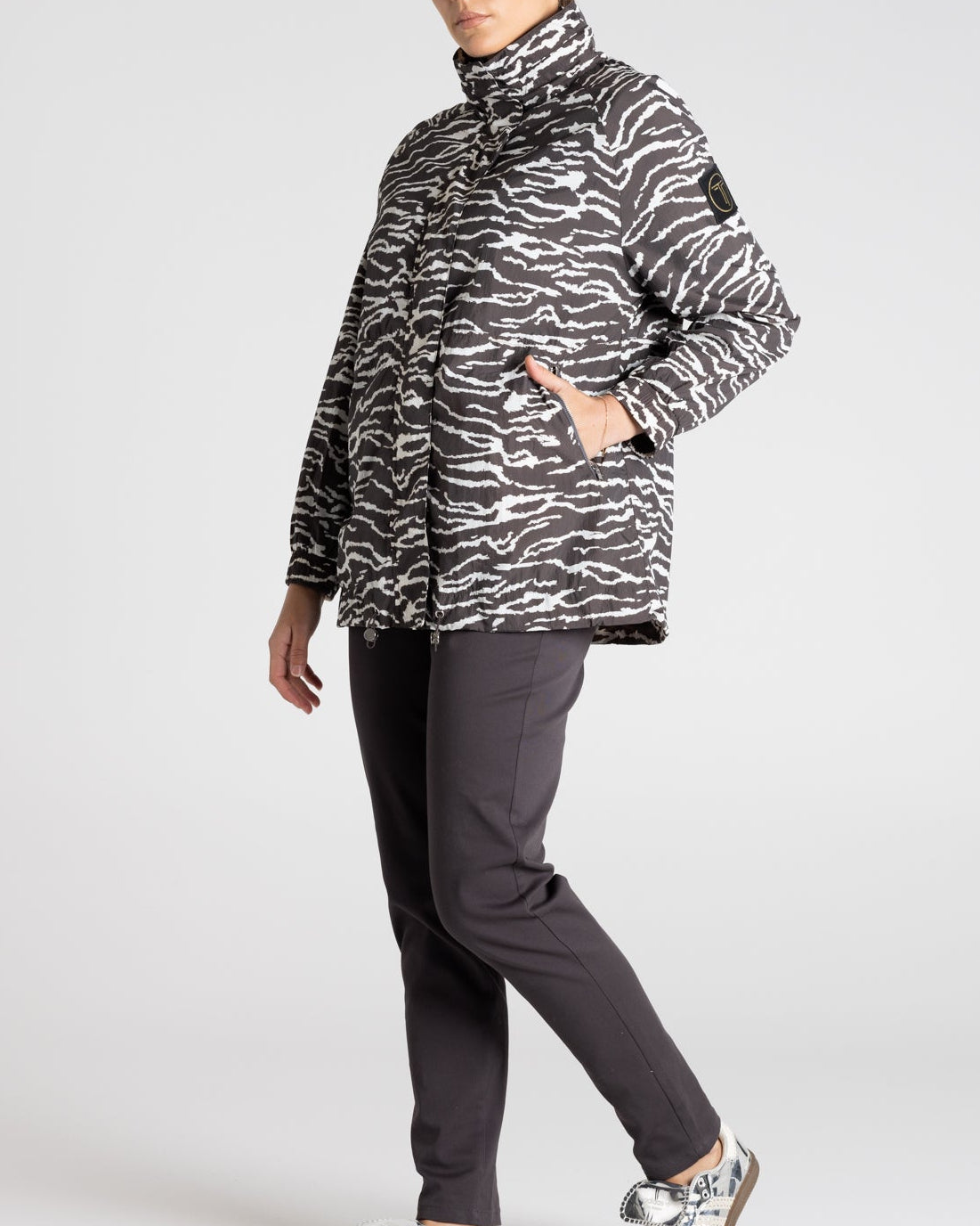 Zebra Print Spray Jacket