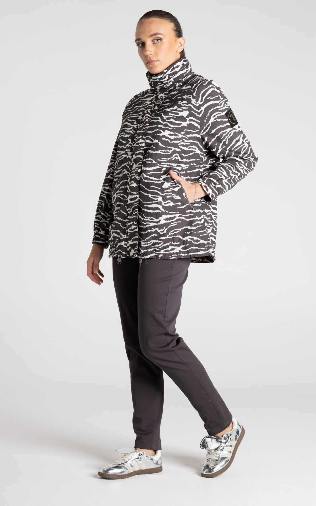 Zebra Print Spray Jacket
