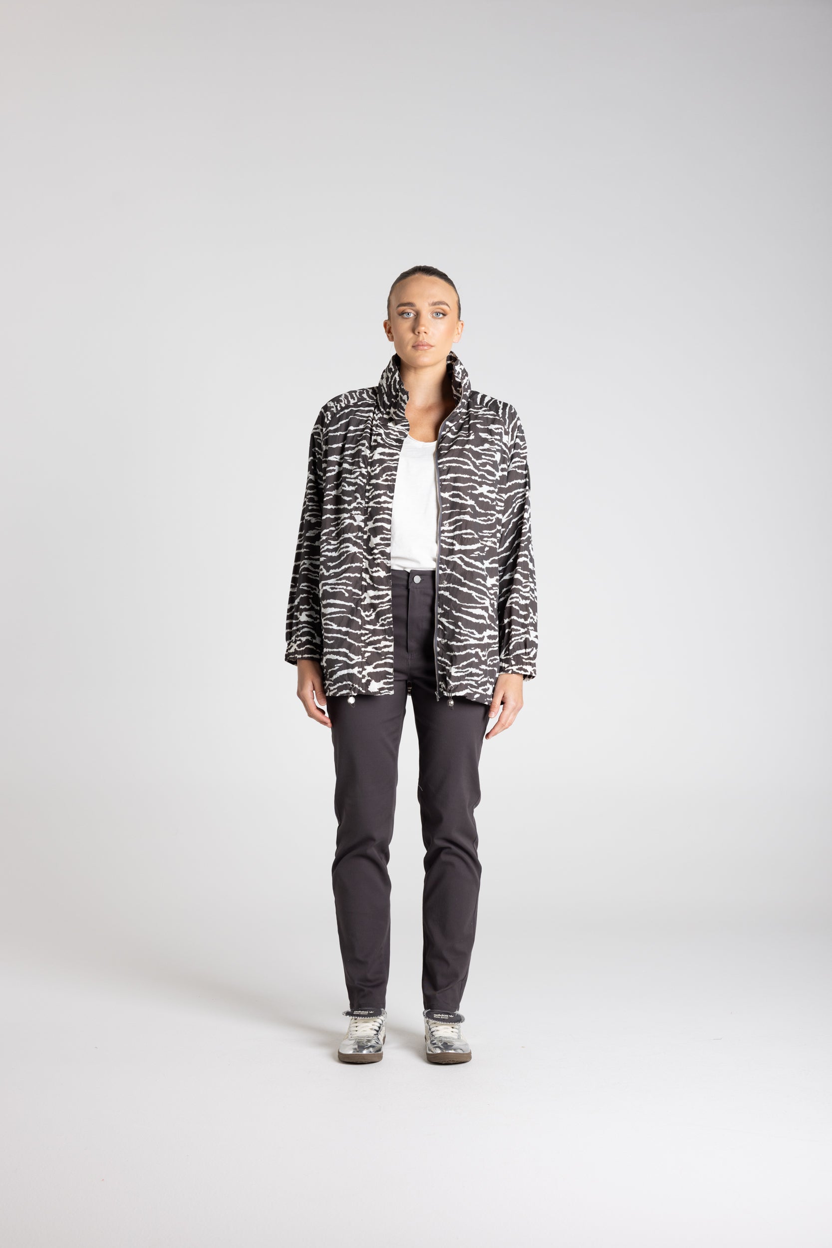 Zebra Print Spray Jacket