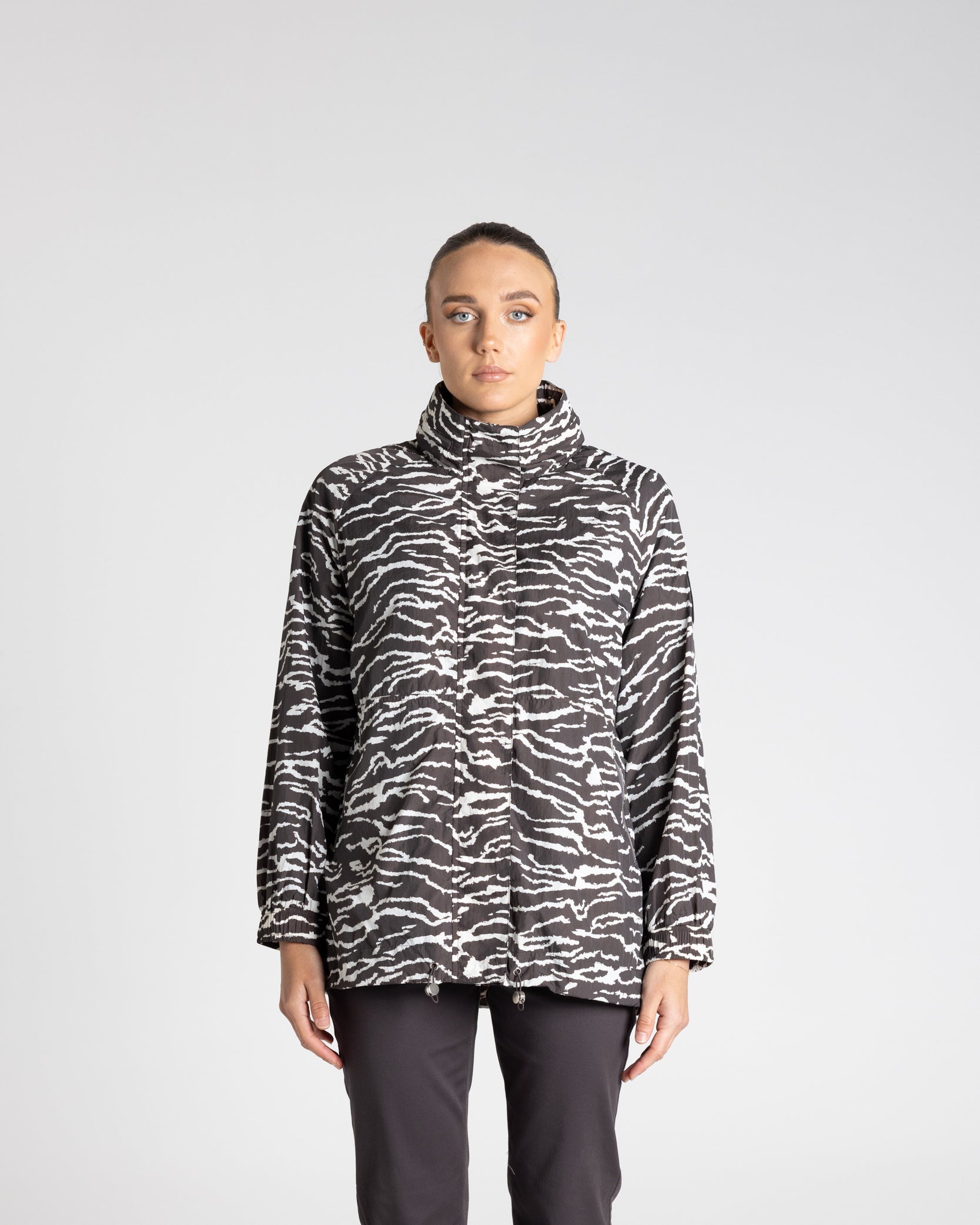 Zebra Print Spray Jacket